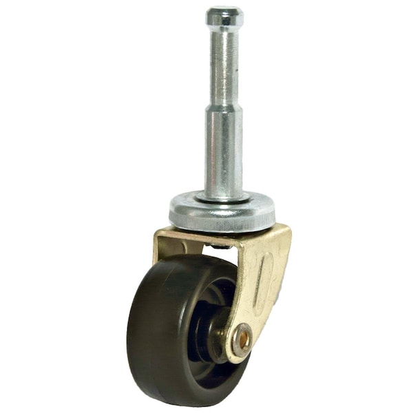 Richelieu 125 in Plastic Wood Steam LightDuty Furniture Caster Black F43332 - main